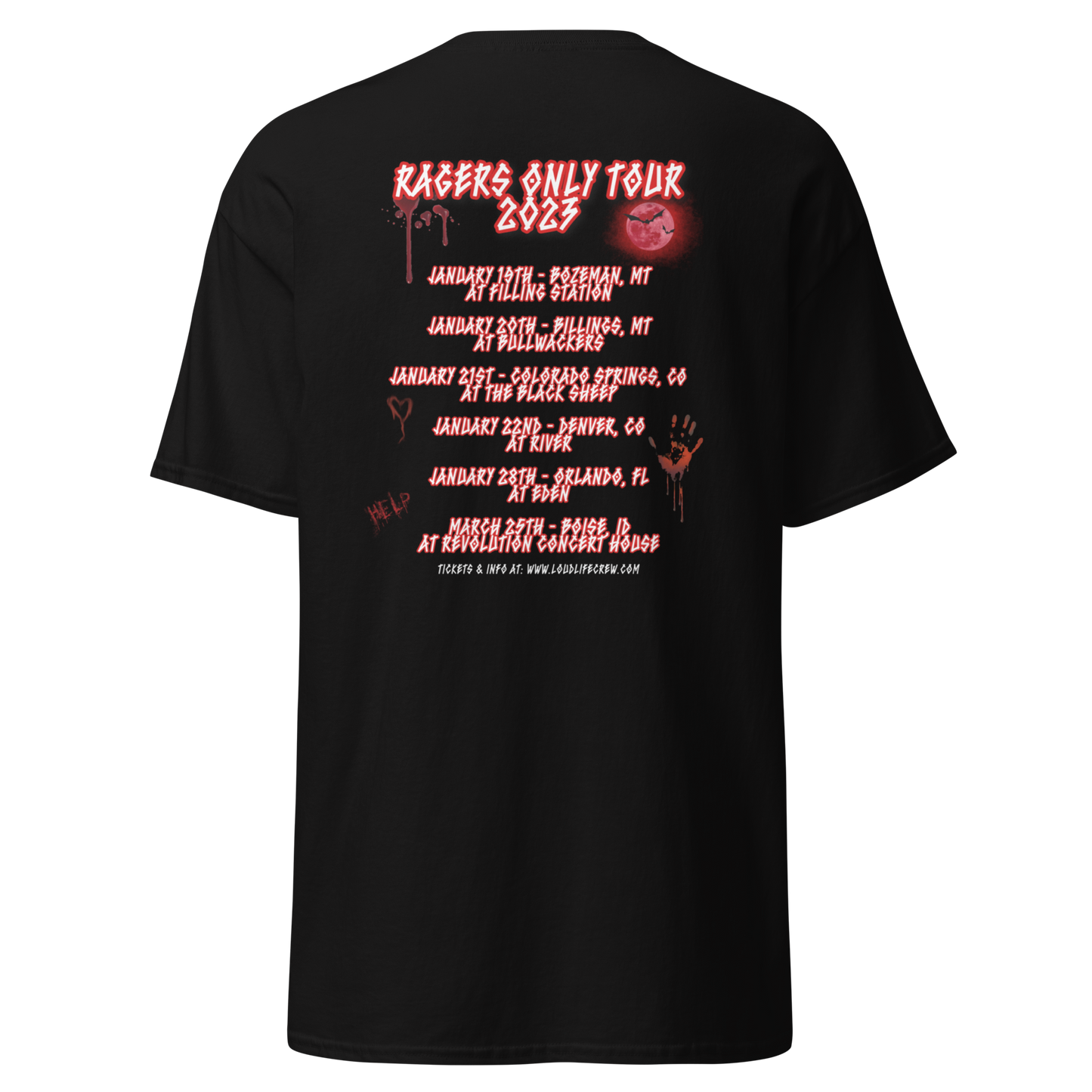 OFFICIAL RAGERS ONLY 2023 TOUR SHIRT